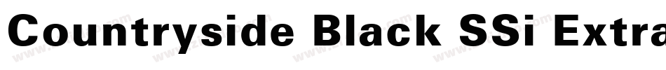 Countryside Black SSi Extra Bold字体转换